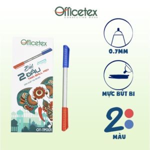 Bút 2 Đầu mực Xanh + Đỏ