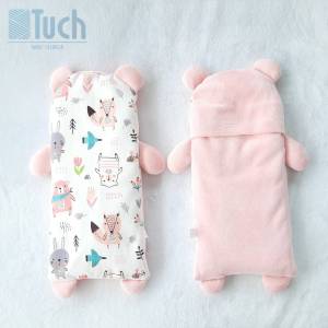 Tuch หมอนกันสะดุ้งลายจิ้งจอกชมพู หมอนกันตกใจ หมอนเด็กใช้ได้ตั้งแต่แรกเกิด ปรับสมดุลน้ำหนักได้ กันไรฝุ่น กันภูมิแพ้ถอดได้