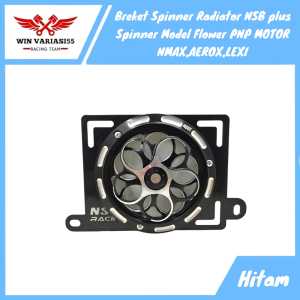 Breket dudukan Spinner Radiator NSB Set Spinner Model Flower Full CNC Free Baut PNP Motor NMAX LEXI AEROX