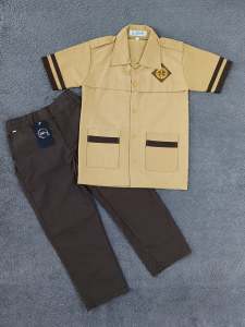 setelan seragam sekolah pramuka siaga pendek panjang laki-laki sd kelas 1-6 {non set}