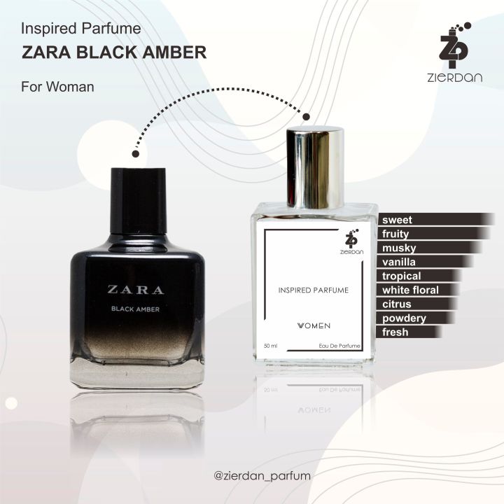 aroma parfum zara black amber