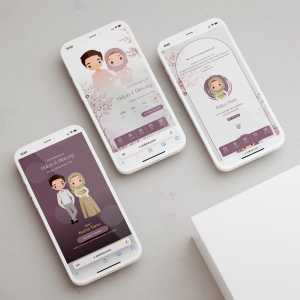 Undangan Digital Pernikahan Website Tema Rustic 03 Tanpa Foto Premium