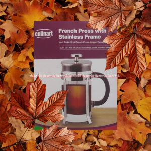 Culinart 350ml French Culinart French Press With Stainless Plunger Boro Teko Saringan Teh Kopi 0.35L Culin Art Dilengkapi Filter Penyaring