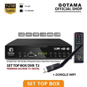Set Top Box TV Digital Receiver Finito Besar Penerima Siaran Digital Receiver Full HD
