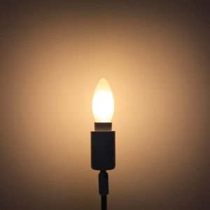 4W 6W LED Bulb 6 Packs E14 Edison Bulb C35 Candle Filament Bulb Dimmable Frosted Light Bulb Energy Saving Light Lamp for Chandelier Replace