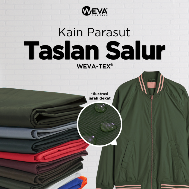Jual Micro Stretch Bahan Kain Jaket Parasut Waterproof Wevatex - Benhur -  Kota Surabaya - Weva Textile