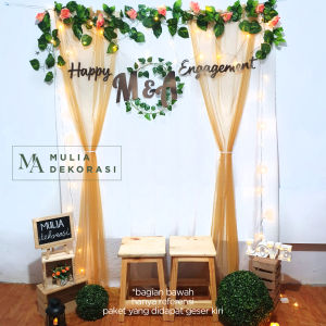 Paket Dekorasi Backdrop Lamaran, Nikahan, Aqiqah & Lainnya