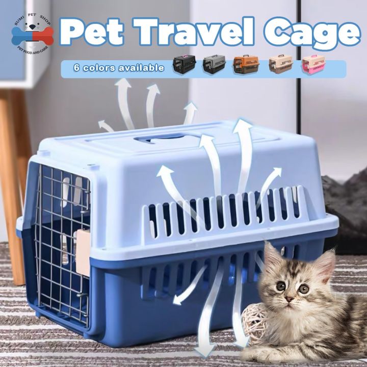 Pet Carrier Travel Cage Large Capacity Travel Space Box Cat Dog