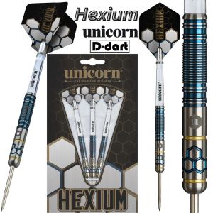 UNICORN STEEL TIP DARTS - 23G Hexium Style 2 90% TUNGSTEN DART (ARROW DART KELULI)