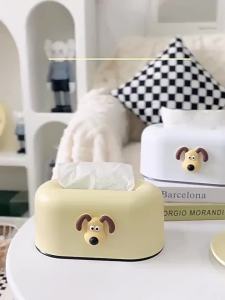 Creative Desktop Tissue ins Stylish and attractive living room napkin storage cream-colored tissue cute cartoon design 82026