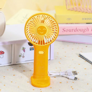 Quạt mặt cười tích điện cầm tay tặng đế để diện thoại LILA QUATSMI447