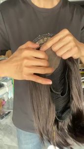 5x5inch 150% density Glueless bob wigs Bone Straight 100% Human Hair Wig