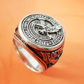 [Same day delivery] TFOE Ring Mens Pure Stainess Steel The Fraternal Order of Eagles Ring Best Gifts Size 8-13 Eagles Bull Ring  Signet Ring Kuya at Ate 1979 DEO ET PATRIA Philadelphia Eagles Ring. 