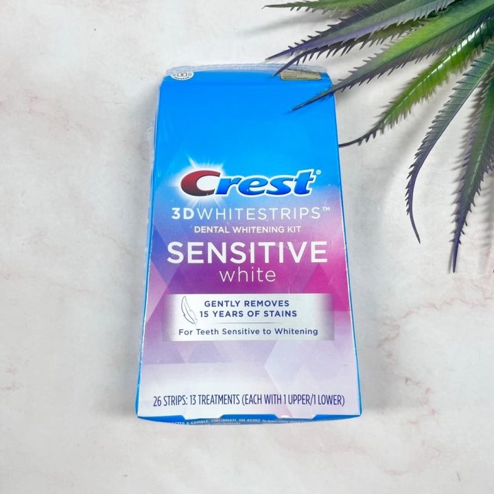 Crest 3d Whitestrips Sensitive Teeth Whitening Kit 14 Treatments ชุด