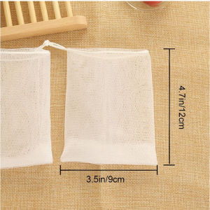 10Pcs Soap Mesh Foaming double-deck Net Bubble Mesh Bag Hand Soap Mesh Net Bag Skin Clean Tool