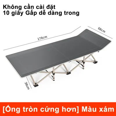 BMZAR Giường Gấp Gọn 1.9m văn phòng ngủ Khung Thép Cao Cấp Khả năng chịu tải 200kg