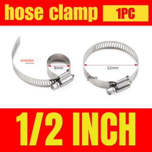(5 PCS) Adjustable Hose Clamp Stainless Steel Hose Clamp Pipe Clamp 1/2 inch to 3 inches Premier Hardware