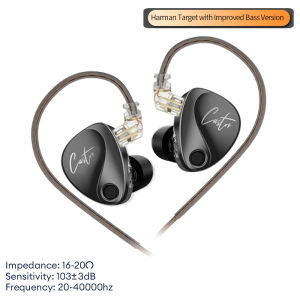 KZ Castor In-Ear Headphones Dual Dynamic 2DD Hi Fi Headset Mic Noise Cancelling 10mm+8mm Earphones