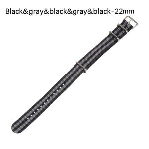 WLVYH 18 20 22 mm Durable Women Man Sport Nylon Weaving Bracelet Loop Watchband Watch Strap Replacement
