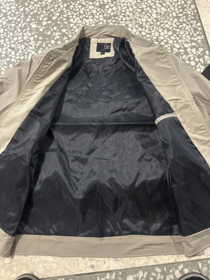 Local Stock】Mens Executive Jacket Bomber Jacket With Zipper And