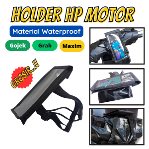 GROSIR holder hp motor Bahan Tebal Waterproof Cocok untuk Ojek Online harga Murah harga Merakyat