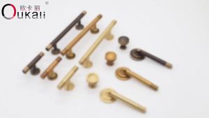 Simple Light Luxury Cabinet Handle Brass Wardrobe Door Handle Pendant Hanging Drawers Handle