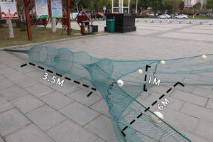 Fishing Net Oversized ImportsBarrage Net Hukou Net Trawl Folding Fish and Shrimp Cage Sleeve Net