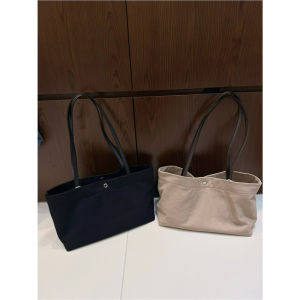 Linen canvas tote bag for women vintage Used leather bag large capacity shoulder bag handbag baguette bag