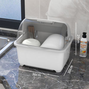 *Limited Offer* Dish Drainer With Cover - 44CM Width / Dish Rack / Dish Storage / Rak Pinggan