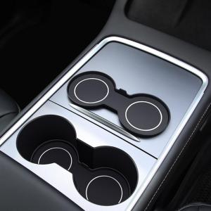 แผ่นคอนโซลกลางสำหรับที่ถือแก้วแบบซิลิโคนรองแก้วที่วางถ้วยอุปกรณ์ยานยนต์รองแก้ว