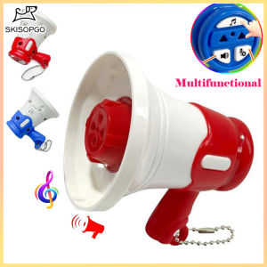 SKISOPGO Small Horn Keychain Speaker Record Loudspeaker Bag Pendant Key Chain Creative Funny Toys Gift