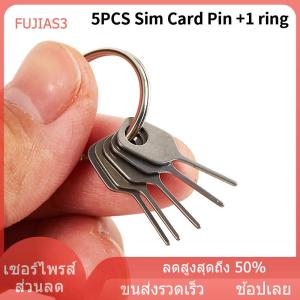 FUJIAS3 5ชิ้น เซ็ตซิมการ์ด EJECT PIN เครื่องมือคีย์เข็มถาดใส่ซิมการ์ด EJECT พินสำหรับโทรศัพท์มือถือกุญแจเครื่องมือคีย์การ์ดเข็ม