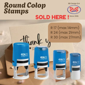POST SAME DAY Round Self Ink Stamp Colop R17 R24 R30