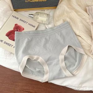 OCSHEANกางเกงชั้นใน ผ้าเรยอน แบบบาง เอวกลาง ระบายอากาศได้ดี ป้องกันแบคทีเรีย สไตล์ญี่ปุ่น  กางเกงในสตรีสไตล์ญี่ปุ่นที่มีลักษณะคล้ายเมฆระบายอากาศที่สะดวกสบายกลางเอว