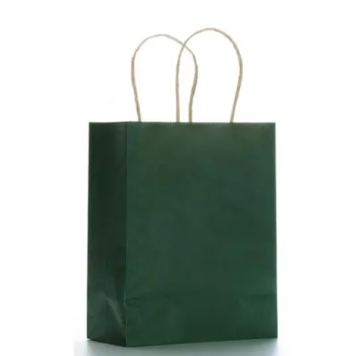 5 PCS 5 Size 10 Color Multifunction Kraft Paper Bag with Handle Recyclable Bag Fashionable Cloth Shoes Gift Paper Bags