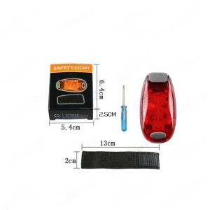 Lampu Helm Sepeda LED 5in1 Lampu Klip Portable untuk Running Cycling & Ransel Anti Air