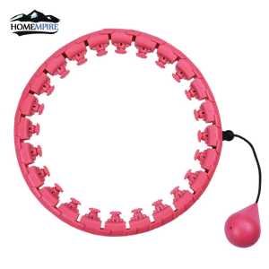 Homempire Smart Hula Hoop 24-36 Knots Fitness Detachable Weighted Massage Lose Weight Sports Yoga Circle Anti-drop Waist Trainer Hoop Body Building