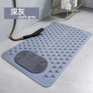 Shower Mat Non Slip with Suction Cups and Drain Holes Machine Washable Bathroom mat 75*40