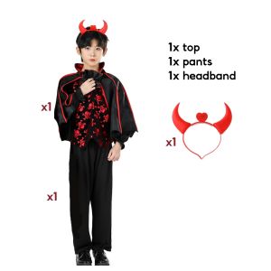 BCBL Halloween Costume for kids Vampire dress boys and girls Noble Vampire Costume Queen Dress Up Party