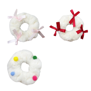 Sang trọng đáng yêu Bowtie cột tóc cho phụ nữ cô gái ngọt ngào lông scrunchie buộc tóc đuôi ngựa tóc hình phụ kiện trang điểm cho tóc