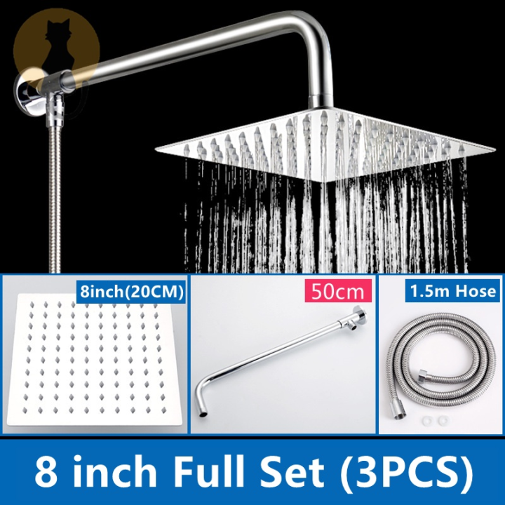 [ SG Ready Stock] 304 Stainless Steel Shower Head 360 Degree Rainfall
