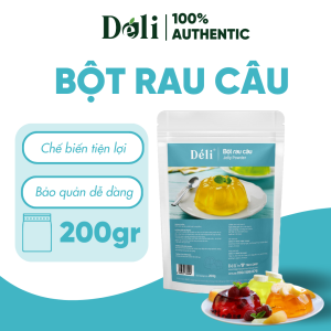 Bột rau câu cao cấp Déli - 200gr - kết cấu rau câu giòn đều dễ sử dụng