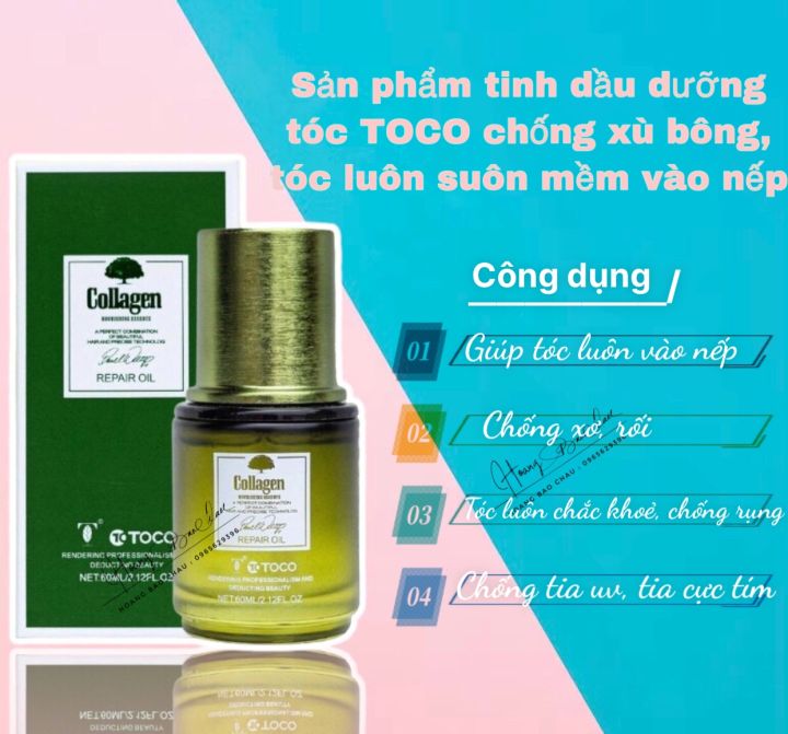 Tinh Dầu Dưỡng Tóc Toco Collagen 60ML