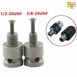 Adaptor Chuck Drat 3/8 24UNF - 1/2 20UNF 13mm Konektor Kepala Sambungan Impact Wrench Jadi Bor