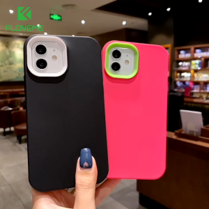FLOVEME Matte Phone Case For iphone 14 13 12 11 Pro Max 14 13 12 Mini X XR XS Max 7 8 Plus Soft Silicone Shockproof Back Cover