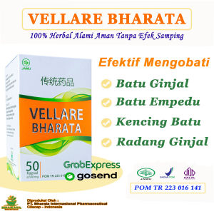 Vellare Bharata Obat Batu Ginjal Kencing Peluruh Batu Empedu Ampuh 500mg 50 kapsul BPOM Original