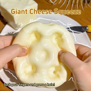 doubleL 捏捏乐 慢回弹slow rising squishy 解压玩具 6/7cm Cheese Squeezed Cube Realistic Super Soft Non Rebound Fidget Toy Sensory Toy TPR Cheese Stress Ball Office