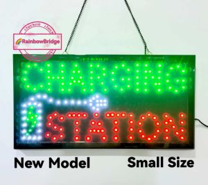RAINBOW BRIDGE LED SIGN CHARGING STATION（New-Small-Large) #SIZE: W48cm & W60cm BIG
