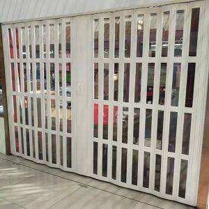 6mm Folding door PVC Sliding door simple Partition Rail Door accordion Sliding door