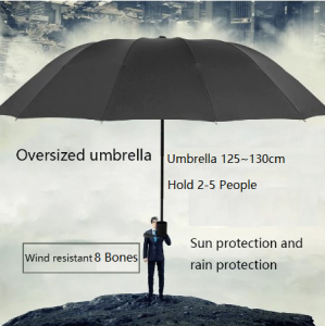 Super Large Parachase Big Long Umbrella Rain Classic Wooden Handle Beach Umbrella Men Automatic Windproof 8K Paraguas